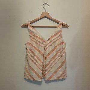 Anthropologie Striped Cropped Tank